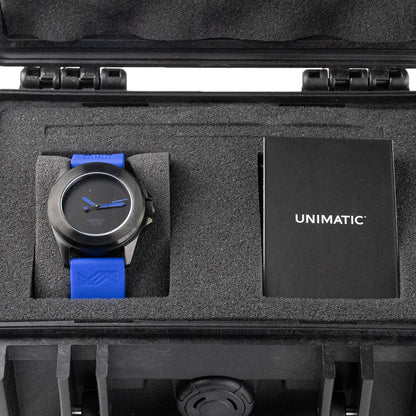 KNT Unimatic Kiton zwart roestvrijstalen limited edition 70/120 horloge
