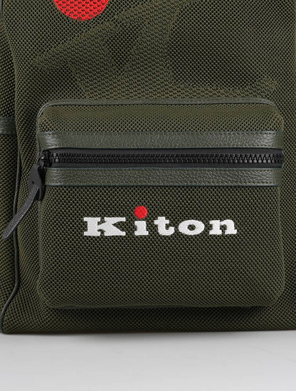 Kiton Green Cotton Ea Backpack