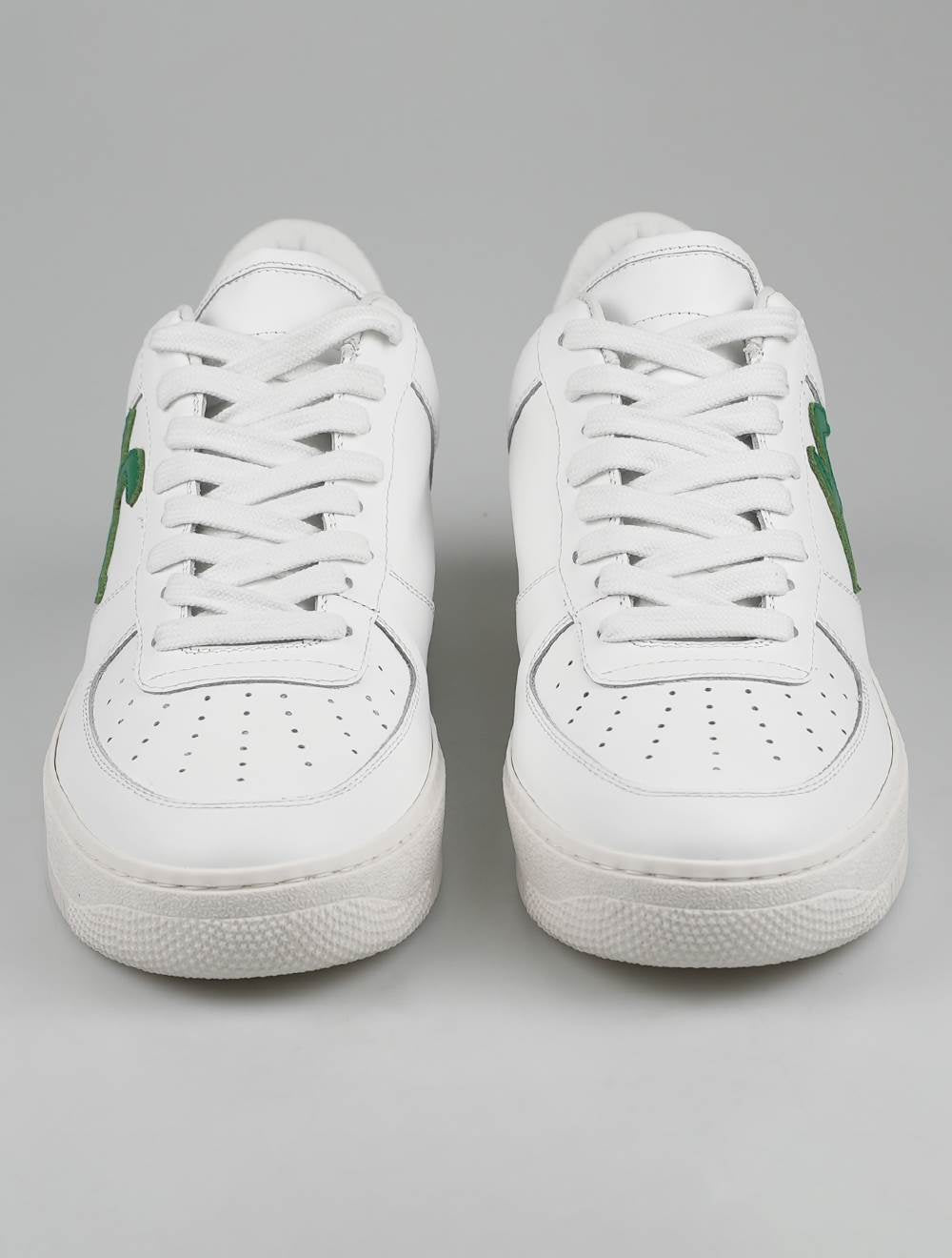 KNT Kiton حذاء رياضي جلد أبيض أخضر