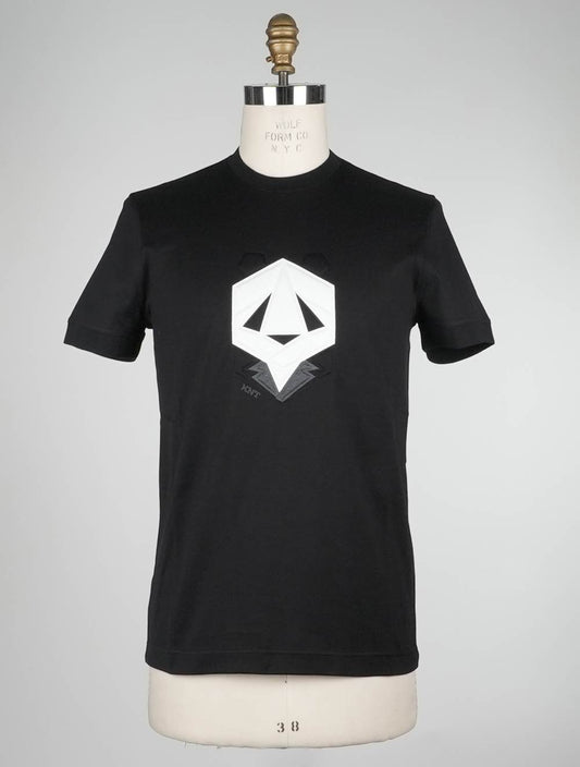 Camiseta de algodón negro Kiton de KNT Edición especial