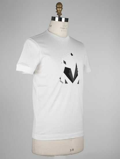KNT Kiton Белая хлопчатобумажная футболка Special Edition