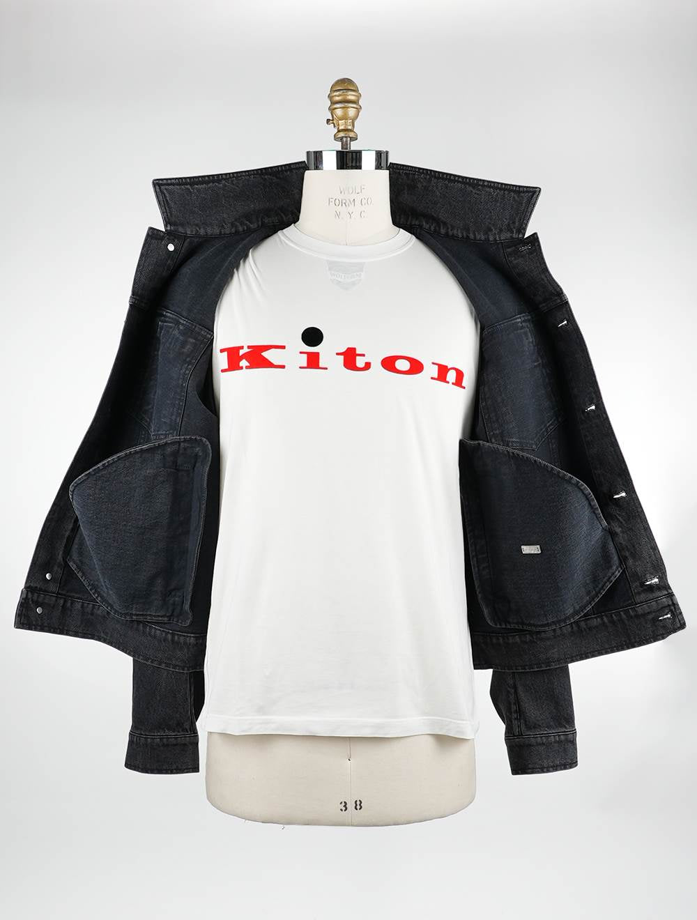 Kiton Denim Cotton Ea Coat