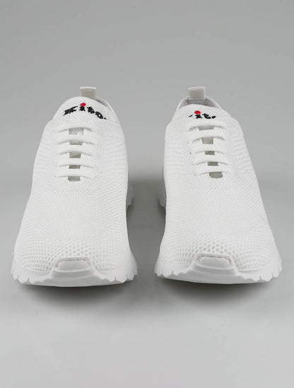 Kiton White Bomull Ea Sneakers