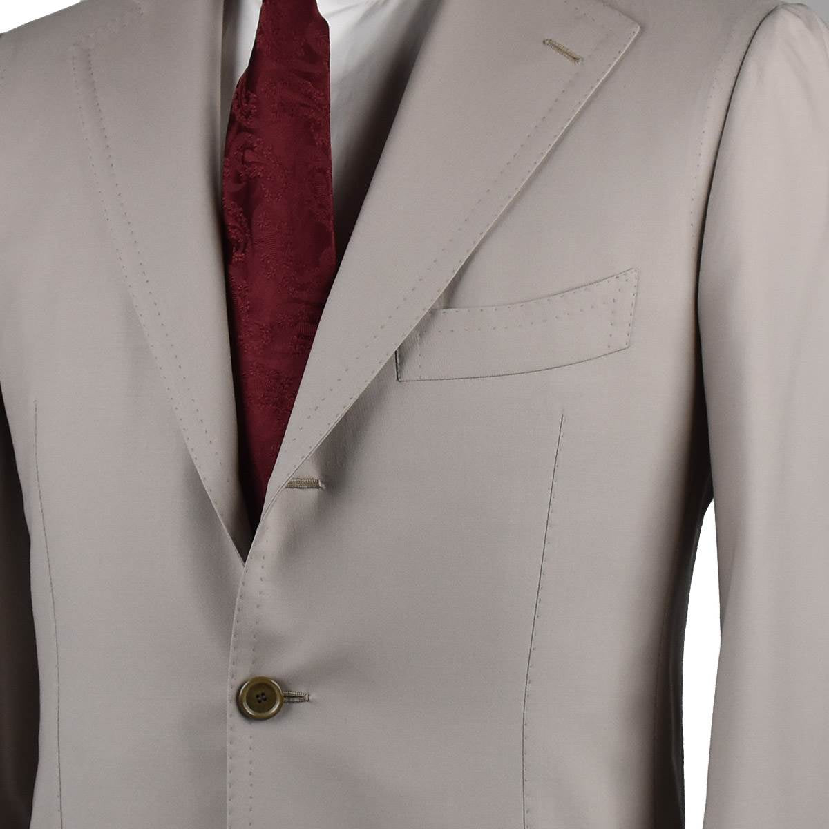 Cesare Attolini Beige Wool 150'S Suit