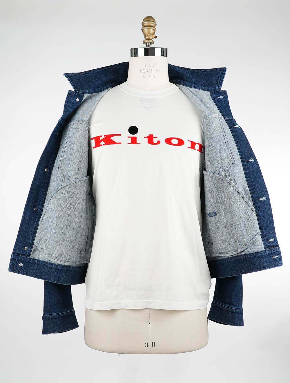 Kiton Denim Cotton Ea Coate